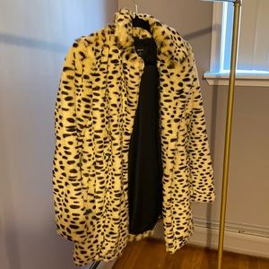 Forever 21 Faux Fur Cheetah Coat